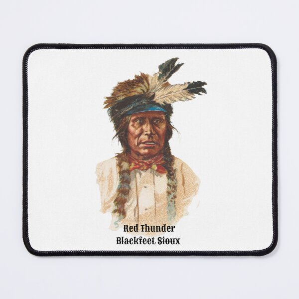 Item preview, Red Thunder - Blackfeet Sioux - Vintage Portrait Originally Allen & Ginter by heringa designed and sold by heringa.