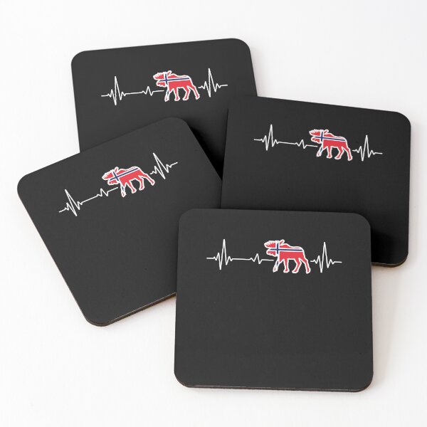 Item preview, Heartbeat moose with Norwegian flag Norway designed and sold by Shirt-Designs.