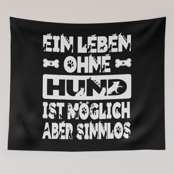 Artikelvorschau, Hund Ein Leben ohne Hund ist möglich, aber sinnlos entworfen und verkauft von Shirt-Designs.