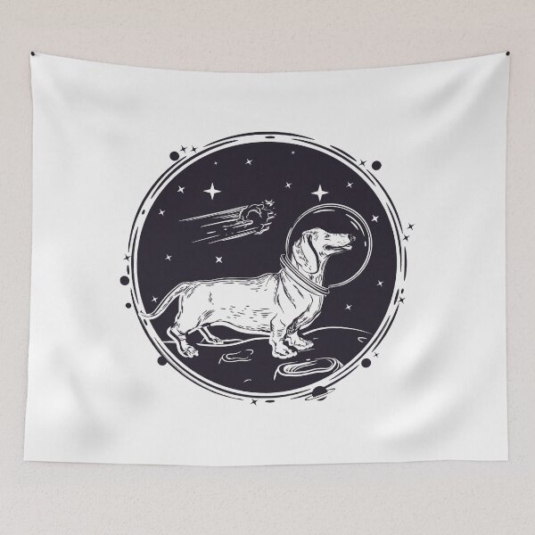 Item preview, Astronaut Dog on the Moon designed and sold by kapiks.