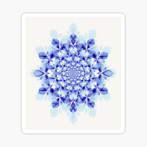 Item preview, MANDALA - Blue Geometric Diamonds Pattern  designed and sold by CONTRAPINK.