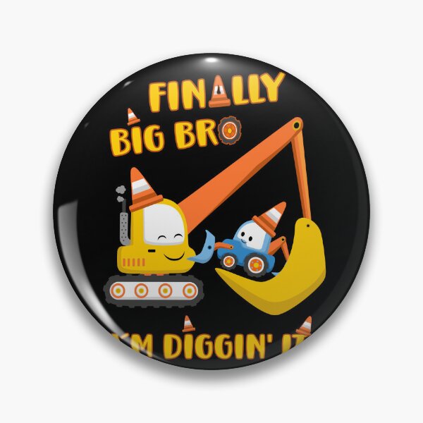 Item preview, Big Brother - Finally Big Bro Excavator & tractor designed and sold by Shirt-Designs.
