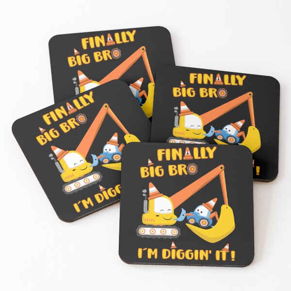 Item preview, Big Brother - Finally Big Bro Excavator & tractor designed and sold by Shirt-Designs.