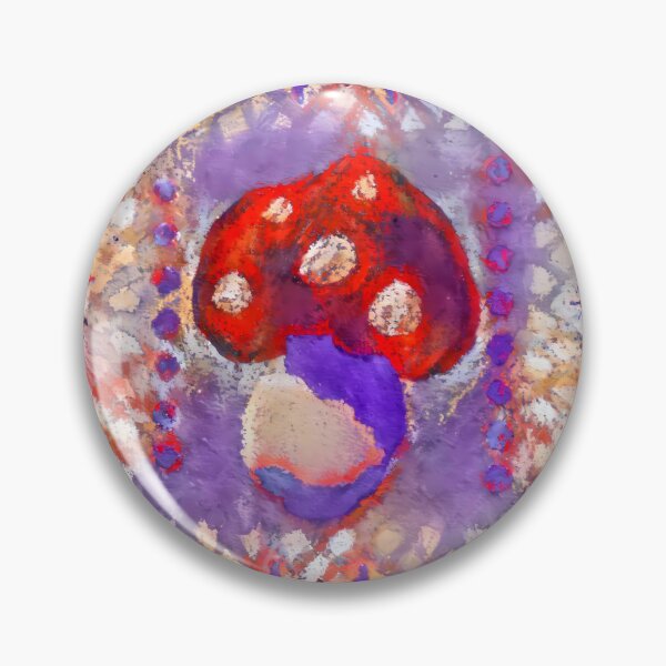 Item preview, Psychedelic Chalk Pastel Mushroom designed and sold by Ticklish.