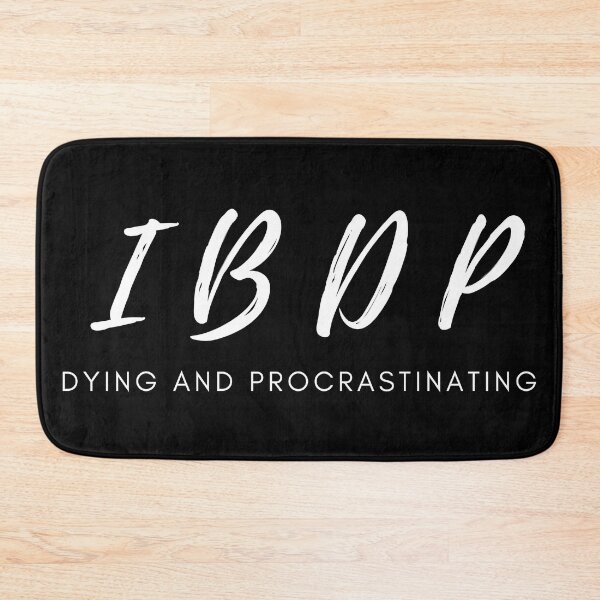Item preview, IBDP International Baccalaureate Diploma Program Dying and Procrastinating black designed and sold by coffeetea2020.