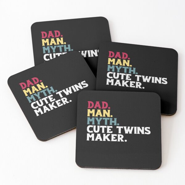 Item preview, Funny Fathers Day - Dad, Man, Myth, Cute Twins Maker designed and sold by Optix.