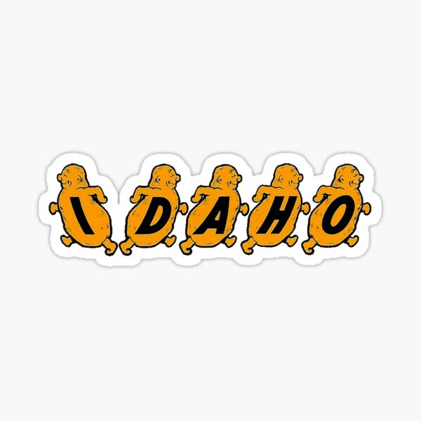 Item preview, Idaho Potatoes Vintage Travel Decal designed and sold by hilda74.