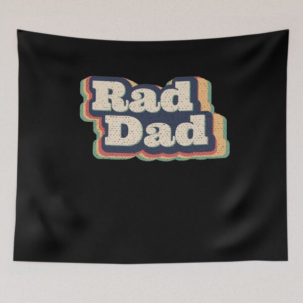 Aperçu de l'œuvre Fête des pères drôle - Rad Dad Vintage Distressed créée et vendue par Optix.