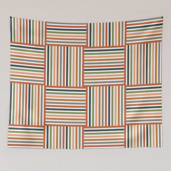 Item preview, Delicate stripes and squares designed and sold by flamendes.