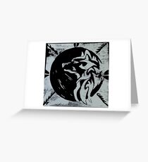 Wolf Profile Greeting Card