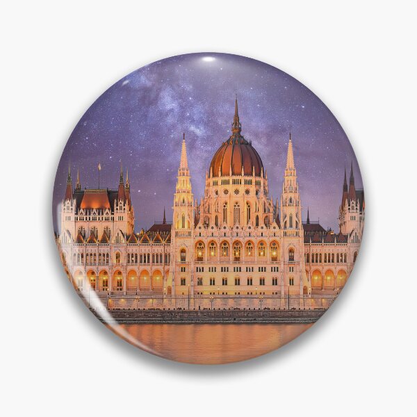 Item preview, Hungarian Parliament at night in Budapest, Hungary designed and sold by mitzobs.