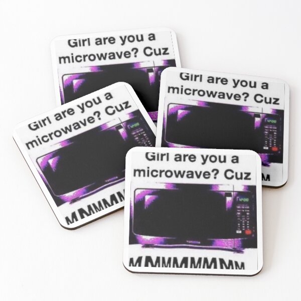 Item preview, Girl are you a microwave? Cuz MMMMMMMM - Funny Meme designed and sold by Karcer.