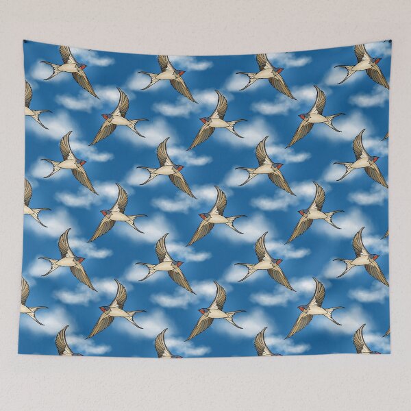Item preview, Swallows In the Sky  designed and sold by IrishVikingDesigns.