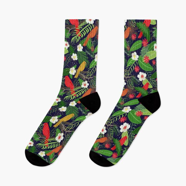 Item preview, Hawaiian Tropical Hibiscus Flower with Cardinal Birds designed and sold by prirajdesigns.