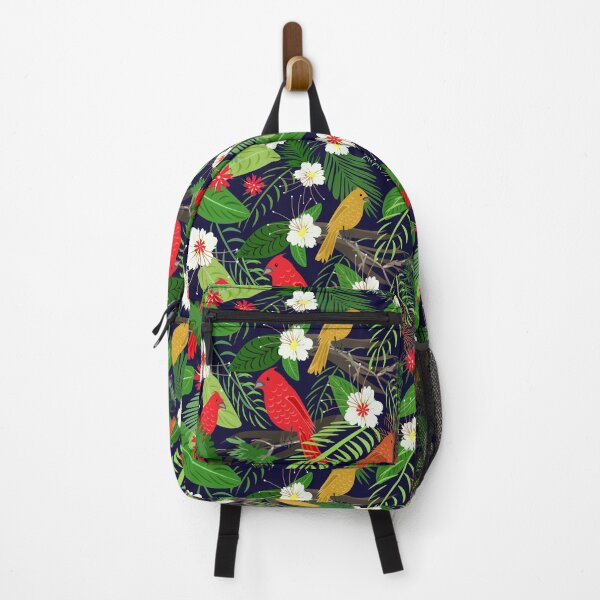 Item preview, Hawaiian Tropical Hibiscus Flower with Cardinal Birds designed and sold by prirajdesigns.