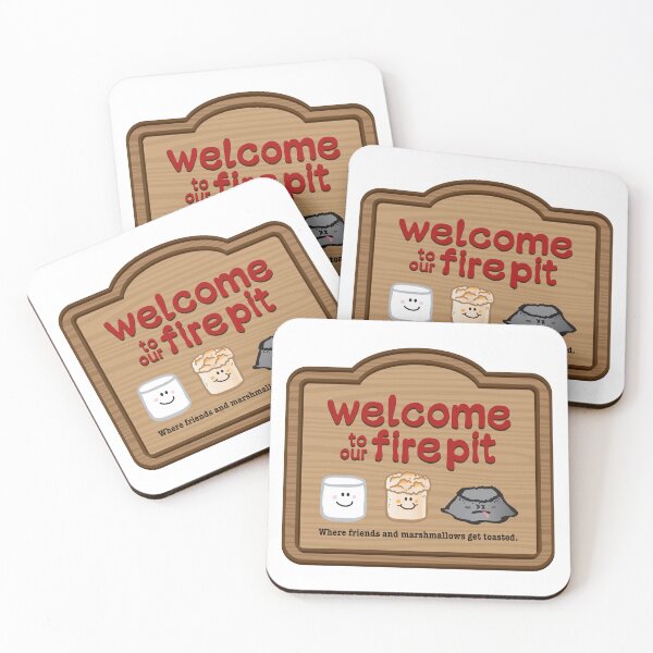 Item preview, Campfire Gang - Firepit Welcome designed and sold by BlueSkyTheory.