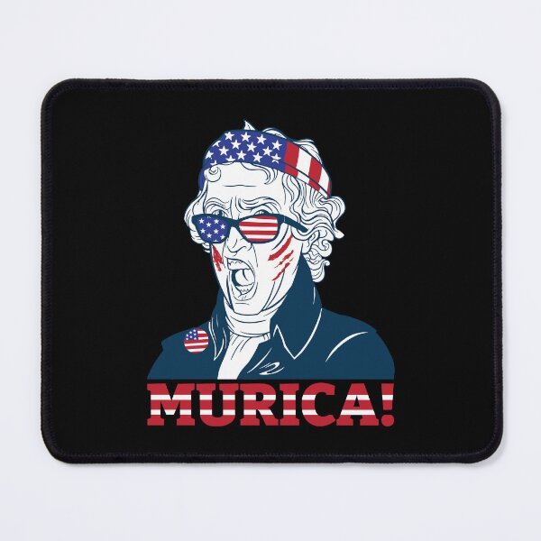 Item preview, Patriotic President Thomas Jefferson Murica! Blk designed and sold by MadMando.