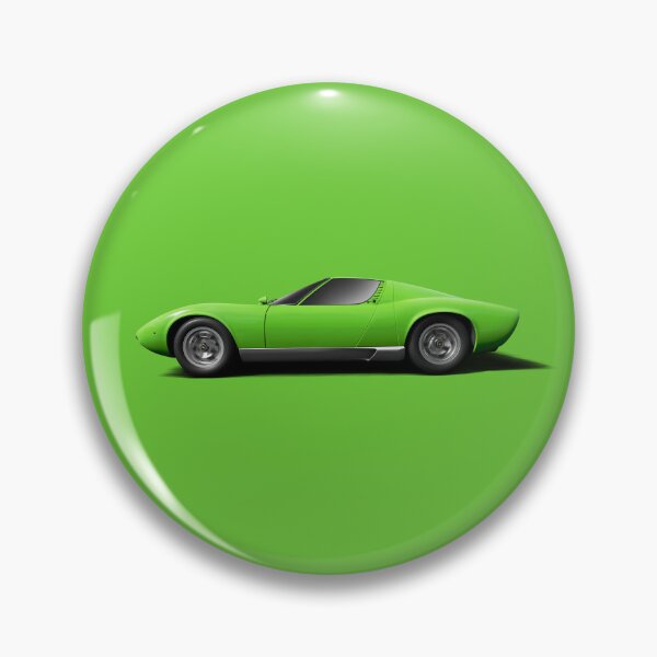 Item preview, Classic 1960s - 1970s Italian Supercar Profile - Lime green designed and sold by ApexFibers.