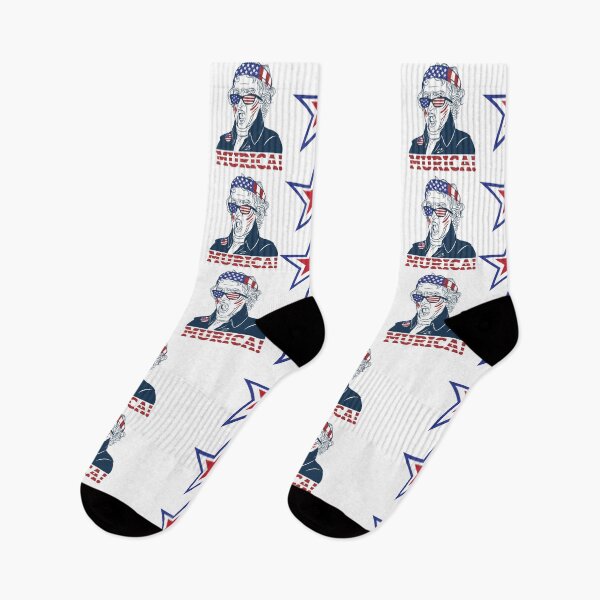 Item preview, Patriotic President Thomas Jefferson Murica! Wht designed and sold by MadMando.