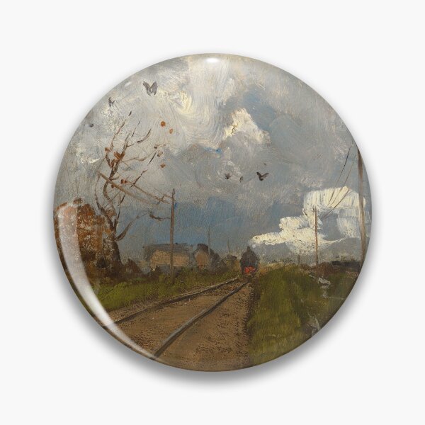 Item preview, The Train is Arriving by Frits Thaulow (1881) designed and sold by allhistory.