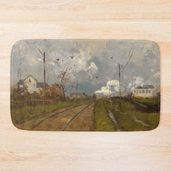 Item preview, The Train is Arriving by Frits Thaulow (1881) designed and sold by allhistory.