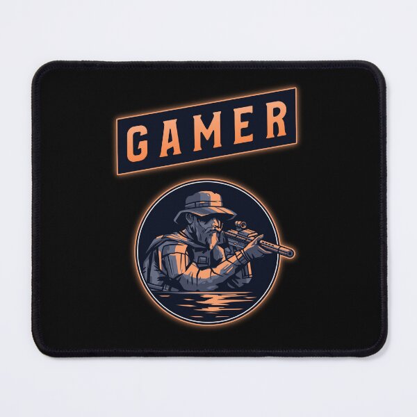 Item preview, Gamer with Soldier Aiming with his Gun designed and sold by PRIVARSHU.