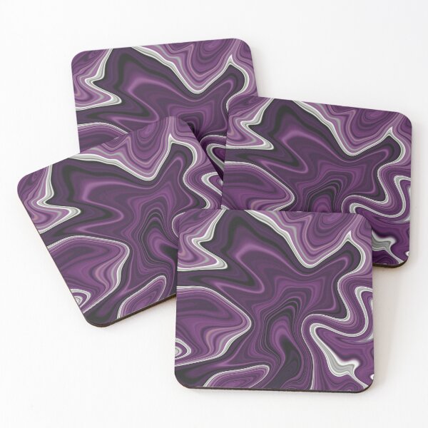 Item preview, Dark Purple Agate Marble Fluid Art designed and sold by Lucky-Town-Art.