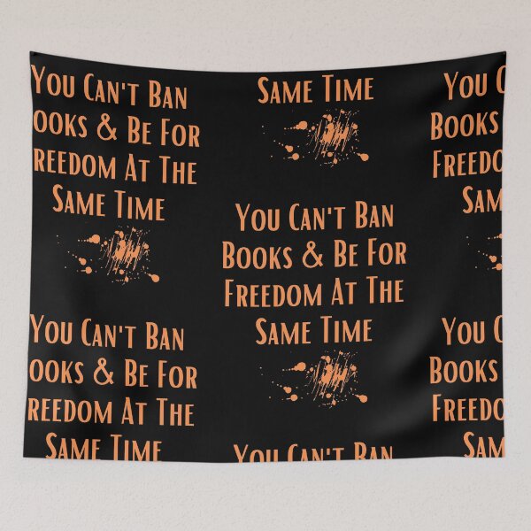 Item preview, You Can't Ban Books & Be For Freedom Text Design designed and sold by EarthArtDesigns.