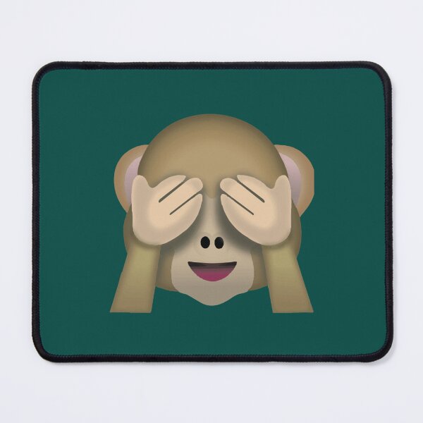 Item preview, See no evil monkey emoji   designed and sold by CasualKnit.