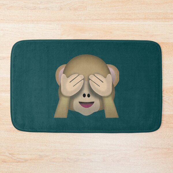 Item preview, See no evil monkey emoji   designed and sold by CasualKnit.