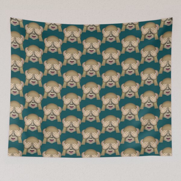 Item preview, See no evil monkey emoji   designed and sold by CasualKnit.