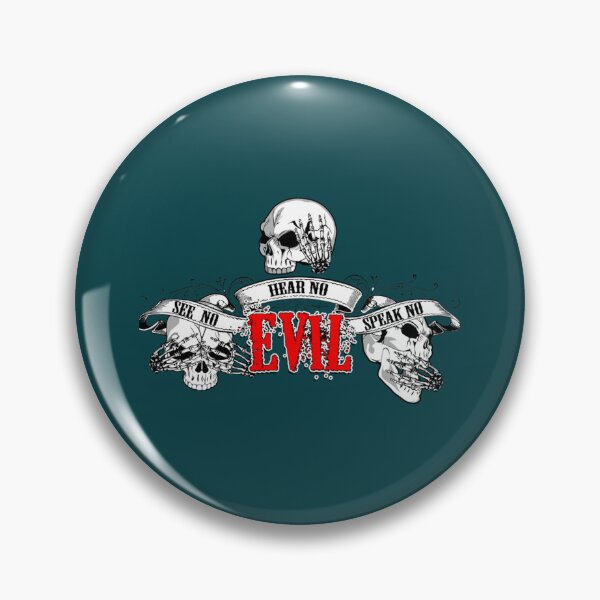 Item preview, See No Evil 3 Wise Skulls   designed and sold by CasualKnit.
