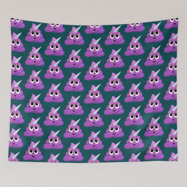Item preview, Purple Unicorn Poop Emoji    designed and sold by CasualKnit.