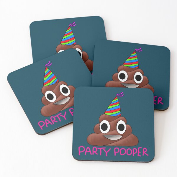 Item preview, Party Pooper - Poop Emoji   designed and sold by CasualKnit.