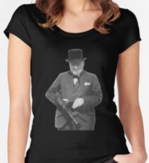Sir Winston Churchill Women's Fitted Scoop T-Shirt