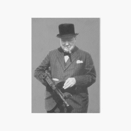 Sir Winston Churchill Art Board Print