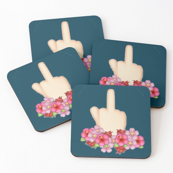 Item preview, middle finger whatsapp flowers   designed and sold by CasualKnit.