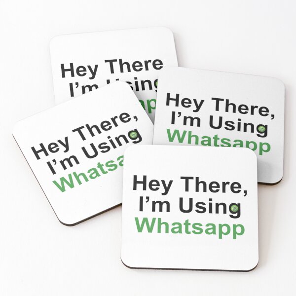 Item preview, Hey There, I_m using WhatsApp!  Design  Black _amp_ Green   designed and sold by CasualKnit.