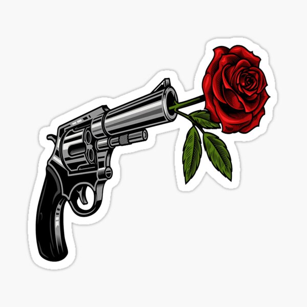 Guns N Roses Sticker Pack | GNR Guns And Roses American Hard Rock Band Logo