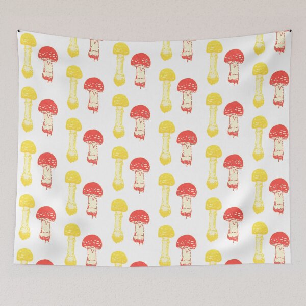 Item preview, Red and Yellow Amanita Mushrooms designed and sold by Audrey Pearson.