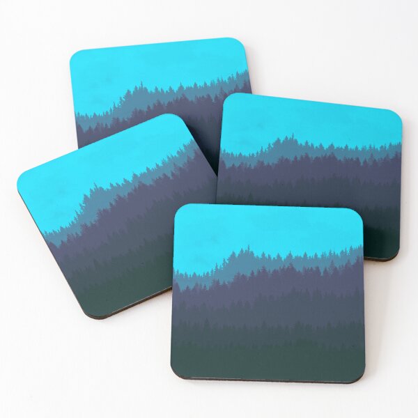 Item preview, Sunset Silhouette - Winter Blue -  designed and sold by Xernition.