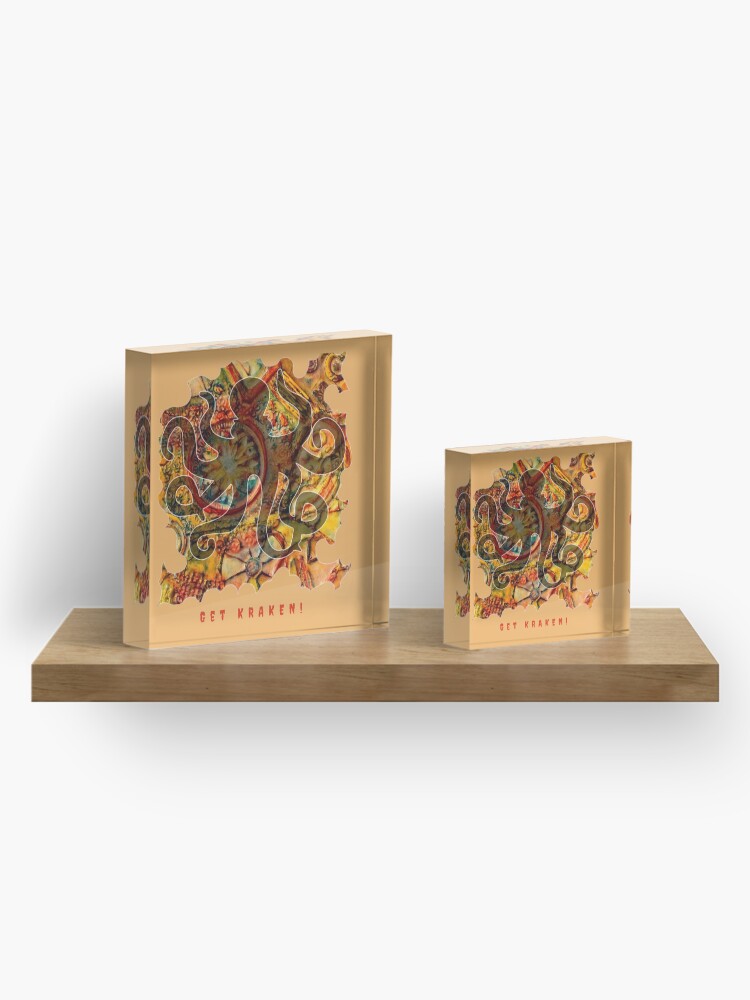 Alternate view of GET KRAKEN HP LOVECRAFT OCTOPUS Acrylic Block
