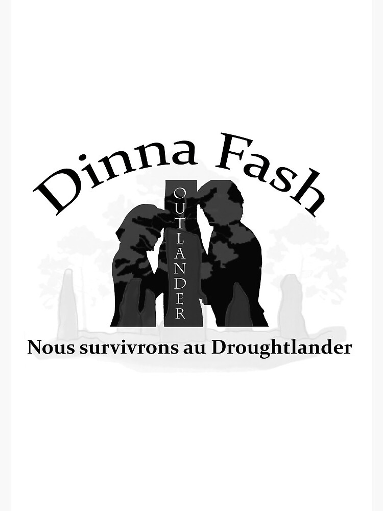 Aperçu 3 sur 3. Carnet avec l'œuvre Droughtlander Dinna Fash nous survivrons créée et vendue par OutlanderAddict.