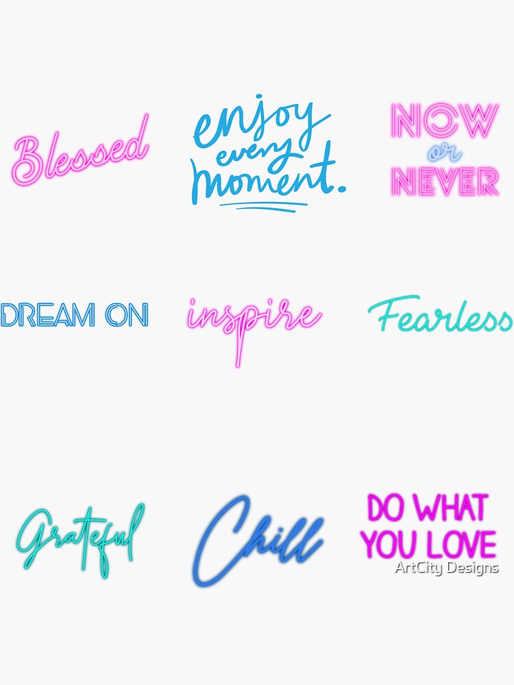 "Cute Quote Stickers" Sticker by dyleke Redbubble