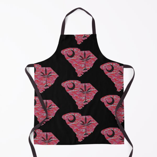 Item preview, Dark Pink Camouflage South Carolina State Flag Stoner Parody-Marijuana Leaf designed and sold by YomeHayin.