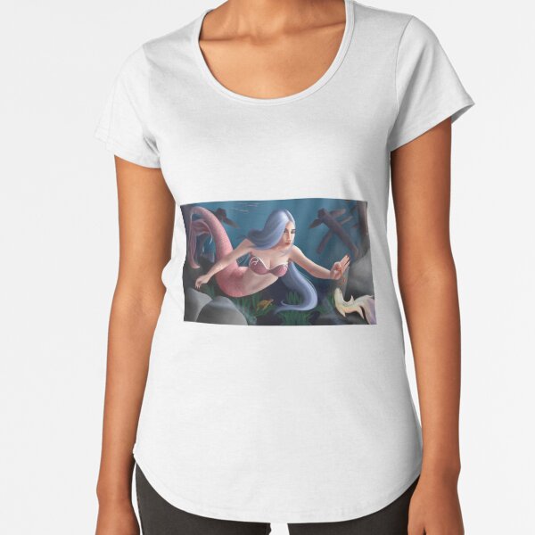 Die kleine Meerjungfrau Premium Rundhals-Shirt