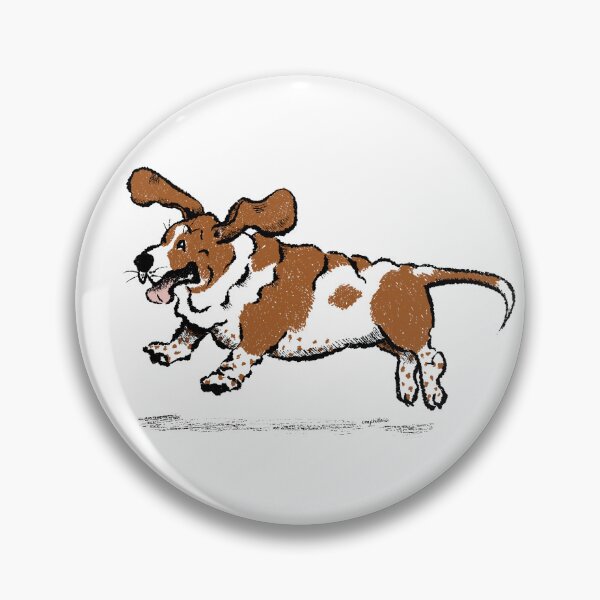 Item preview, Basset in Flight designed and sold by Christine Philbrick.