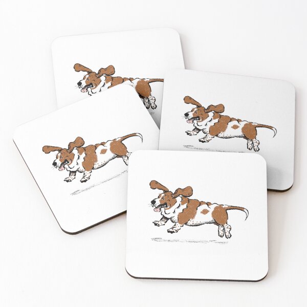 Item preview, Basset in Flight designed and sold by Christine Philbrick.