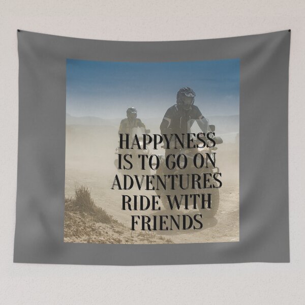 Item preview, Happyness is to go on adventures  ride with friends designed and sold by Jaadueekala.