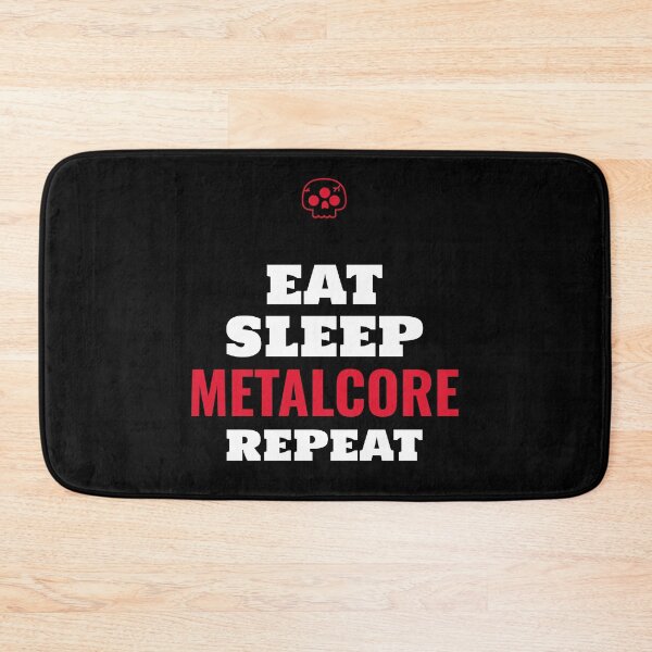 Item preview, Eat Sleep Metalcore Repeat - Heavy Metal Metalcore Design designed and sold by Shirtlify.